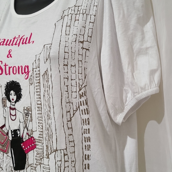 Mesh+Lace Tee Shirt. - Picture 3 of 8